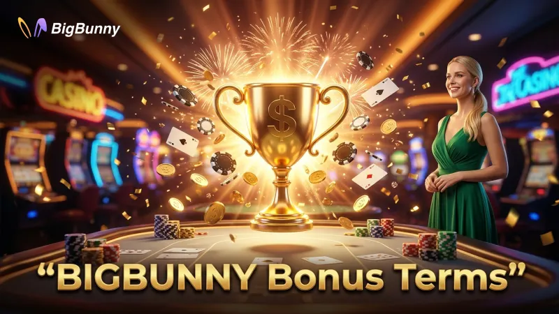 Review BIGBUNNY's transparent bonus terms before you claim an offer.