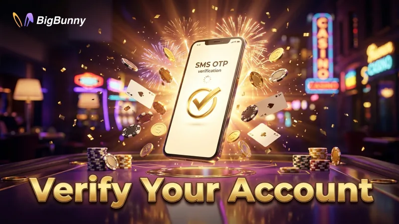 Complete the email/SMS verification promptly to activate your BIGBUNNY account.