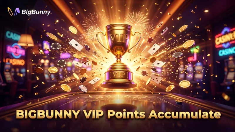 BIGBUNNY VIP loyalty points automatically accumulate with every game you play.