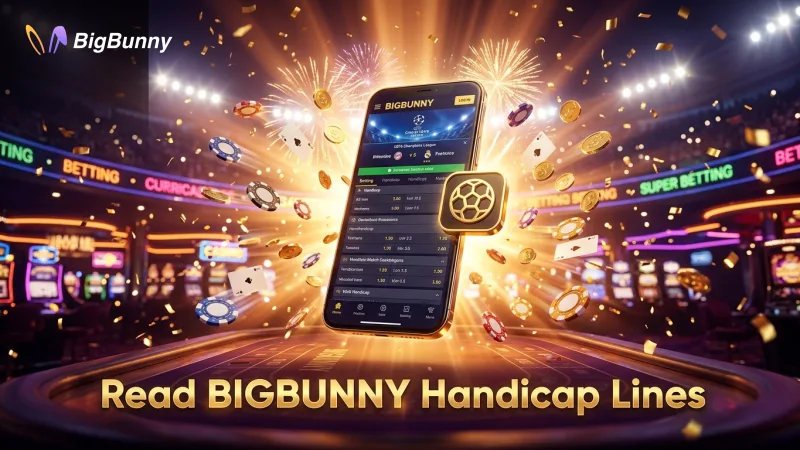 Carefully read all handicap values on your BIGBUNNY betting screen.