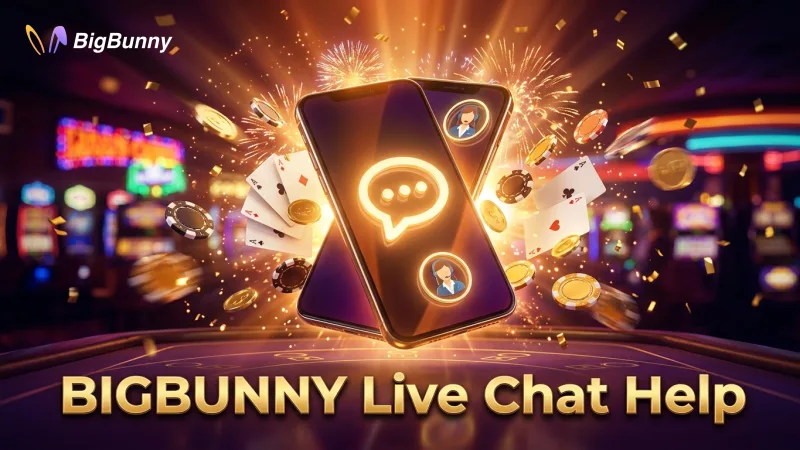 Quickly connect with BIGBUNNY support via live chat for immediate assistance on your mobile.