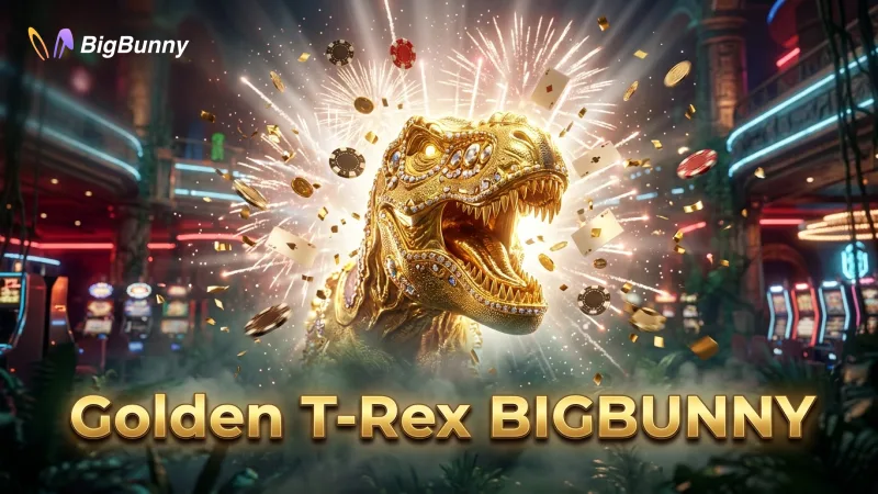 Target the Golden T-Rex for the biggest multipliers and MEGA wins on BIGBUNNY.