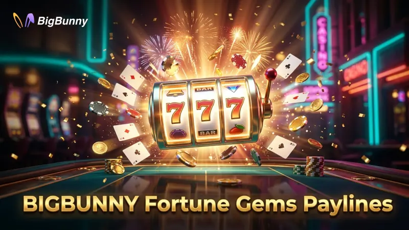 BIGBUNNY clearly defines Fortune Gems paylines for straightforward gameplay and payouts.