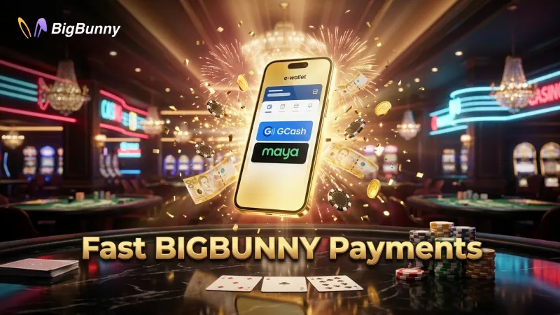 Utilize BIGBUNNY's secure GCash and Maya options for fast, hassle-free deposits and withdrawals.