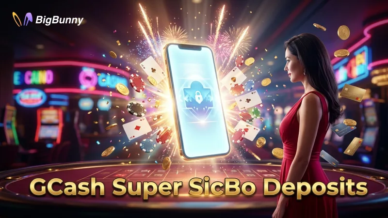Secure GCash transactions ensure smooth cash-ins for BIGBUNNY Super Sic Bo play.